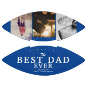 パパ最高のEver Blue Father's Day 3 Photo Collage アメリカンフットボール (パネル)
