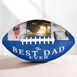 パパ最高のEver Blue Father's Day 3 Photo Collage アメリカンフットボール