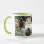 パパ最高のEver Father's Dayフォトコラージュコーヒー マグカップ (左)