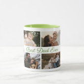 パパ最高のEver Father's Dayフォトコラージュコーヒー マグカップ (中央)