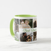 パパ最高のEver Father's Dayフォトコラージュコーヒー マグカップ (正面左)
