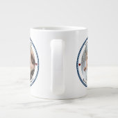 パパ最高のEver Father's Day 2フォトコラージュ ジャンボコーヒーマグカップ (裏面)