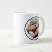 パパ最高のEver Father's Day 2フォトコラージュ ジャンボコーヒーマグカップ (正面右)