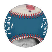 パパ最高のEver Father's Day 2 Photo Collage 野球ボール (裏面)