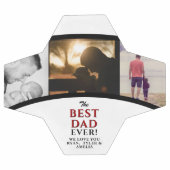 パパ最高のEver Father's Day 3 Photo Collage サッカーボール (フラット)