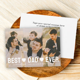 パパ最高のEver Father's Day 3 photo Collage シーズンカード