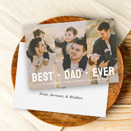 パパ最高のEver Father's Day 3 photo Collage シーズンカード