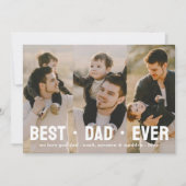 パパ最高のEver Father's Day 3 photo Collage シーズンカード (正面)