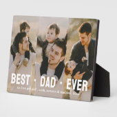 パパ最高のEver Father's Day 3 photo Collage フォトプラーク (側面)