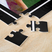 パパ最高のEver Father's Day 4 Photo Collage Black ジグソーパズル (側面)