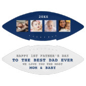 パパ最高のEver First Father's Day 4 Photo Collage アメリカンフットボール (パネル)