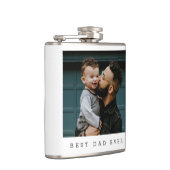 パパ最高のEver Full Photo Father's Day パーソナライズされた フラスク (右)