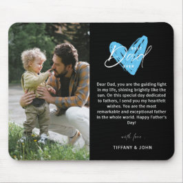 パパ最高のEver Happy Father's Day写真記念Keepsake マウスパッド