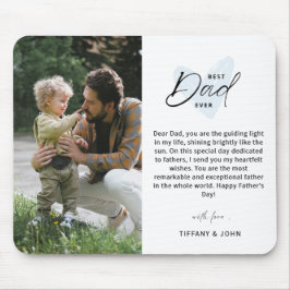 パパ最高のEver Happy Father's Day写真記念Keepsake マウスパッド