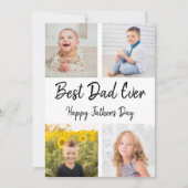 パパ最高のEver Photo Collage Father's Day Card 招待状 (正面)