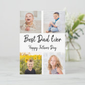パパ最高のEver Photo Collage Father's Day Card 招待状 (スタンド正面)