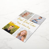 パパ最高のEver Photo Collage Father's Day Card 箔招待状 (回転した状態)