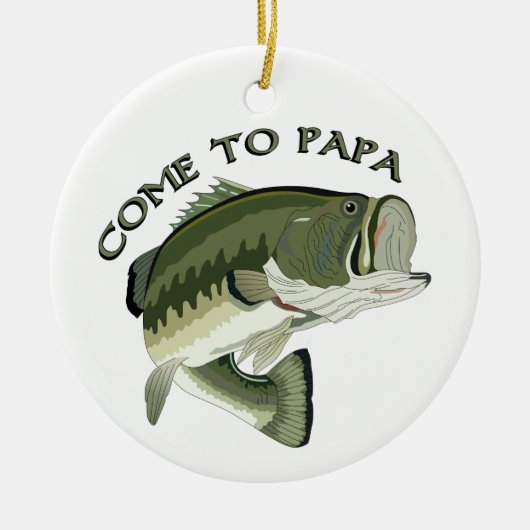 パパ来ーへ セラミックオーナメント (正面)
