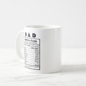 パパ栄養ファクト名前をカスタムするMAG コーヒーマグカップ (正面左)