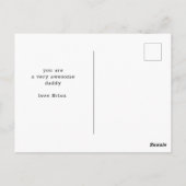 パパ栄養ファクト父の日はがき ポストカード (裏面)