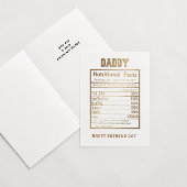 パパ栄養ファクト父の日カード カード