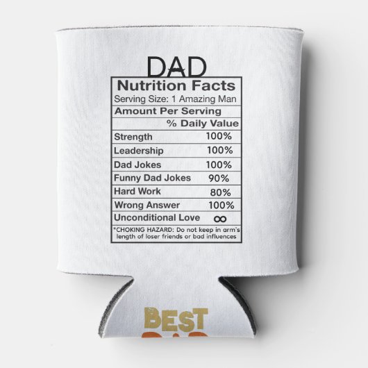 パパ栄養事実おもしろいクール 缶クーラー (正面)