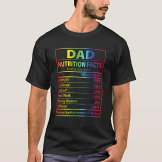 パパ栄養事実アイディア父パパ Tシャツ