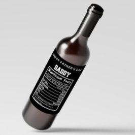 パパ栄養事実父の日ワインラベル ワインラベル