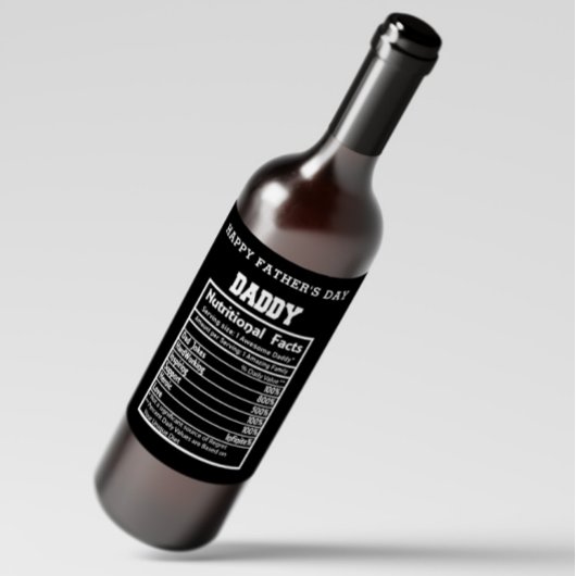 パパ栄養事実父の日ワインラベル ワインラベル