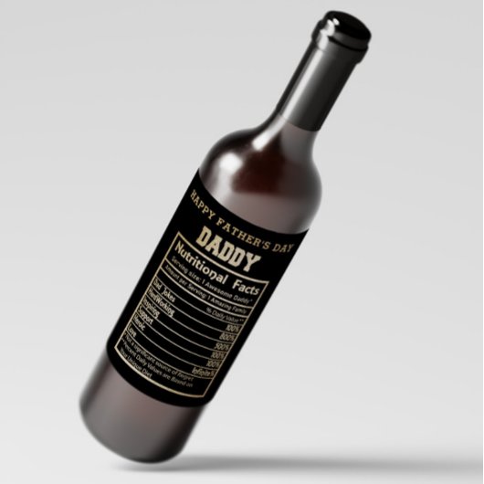 パパ栄養事実父の日ワインラベル ワインラベル