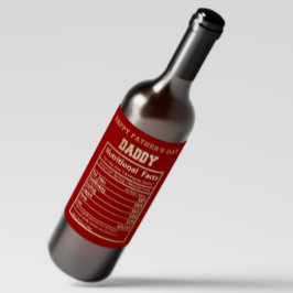 パパ栄養事実父の日ワインラベル ワインラベル