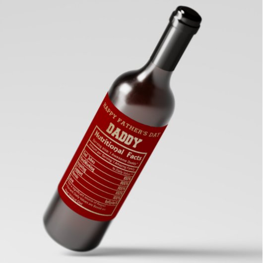 パパ栄養事実父の日ワインラベル ワインラベル