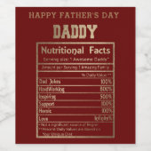 パパ栄養事実父の日ワインラベル ワインラベル (シングルラベル)