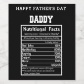 パパ栄養事実父の日ワインラベル ワインラベル (シングルラベル)