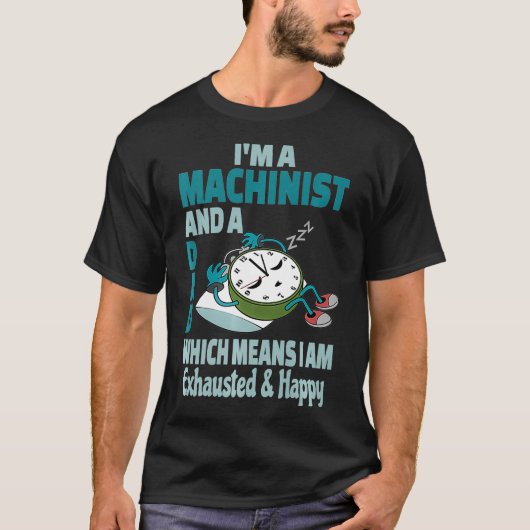 パパ機械工忙し疲ことわざ Tシャツ (正面)