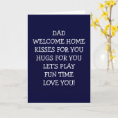 パパ歓迎キス カード (黄色い花)