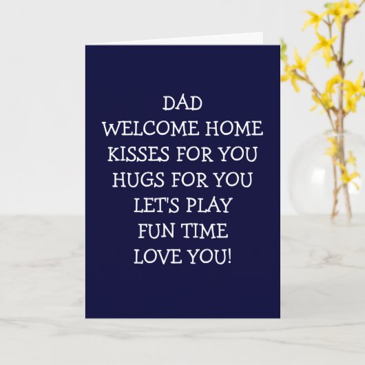 パパ歓迎キス カード (黄色い花)