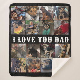 パパ毛布 シェルパブランケット