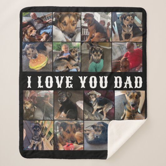 パパ毛布 シェルパブランケット (正面)