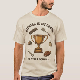 パパ活は私のトレーニング!ジム不要の面白いTシャツ Tシャツ