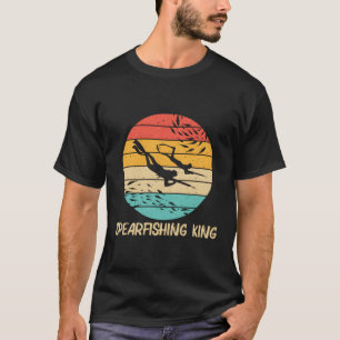 パパ海潜水用スピアフィッシング魚釣り Tシャツ