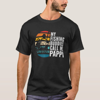 パパ漁師と呼ぶ釣り仲間 メンズ Tシャツ