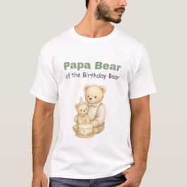 パパ熊の誕生日Tシャツ Tシャツ