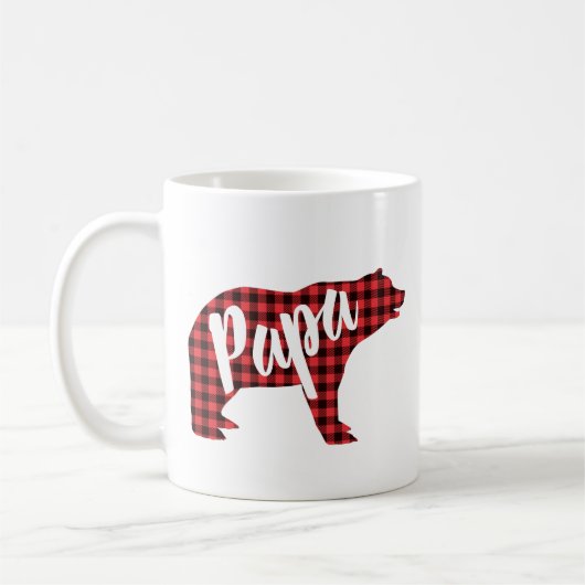 パパ熊の面白い父の日ギフト コーヒーマグカップ (左)
