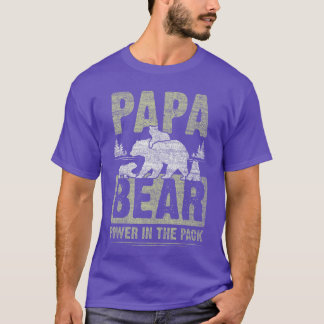 パパ熊 3 子熊 3 児 父 親 おじいさん 父の日 Tシャツ
