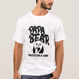 パパ熊Tシャツ – 守り手と導き手 | かわいいパンダ Tシャツ