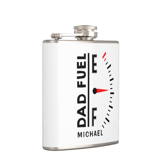 パパ燃料おもしろい父の日誕生日パーソナライズされた フラスク (右)