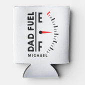 パパ燃料おもしろい父の日誕生日パーソナライズされた 缶クーラー (正面)