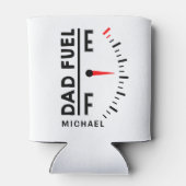 パパ燃料おもしろい父の日誕生日パーソナライズされた 缶クーラー (裏面)