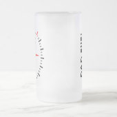 パパ燃料おもしろい父の日誕生日 フロストグラスビールジョッキ (中央)